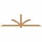 Ekena Millwork Redmond Smooth Timber Gable Bracket, Western Red Cedar, 84"W x 24"H x 3 1/2"D x 3 1/2"F, 7/12 Pitch GBW084X24X0404RED00SWR - alternate 1
